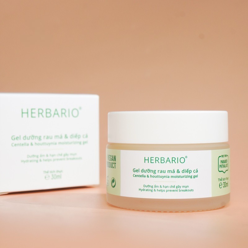 gel dưỡng rau má & diếp cá Herbario gel duong rau ma diep ca herbario